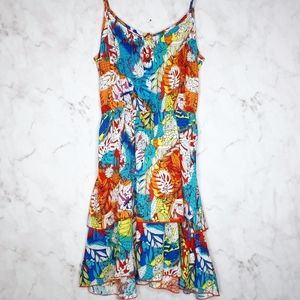 Derek Heart Floral High Low Mini Tank Dress Tunic